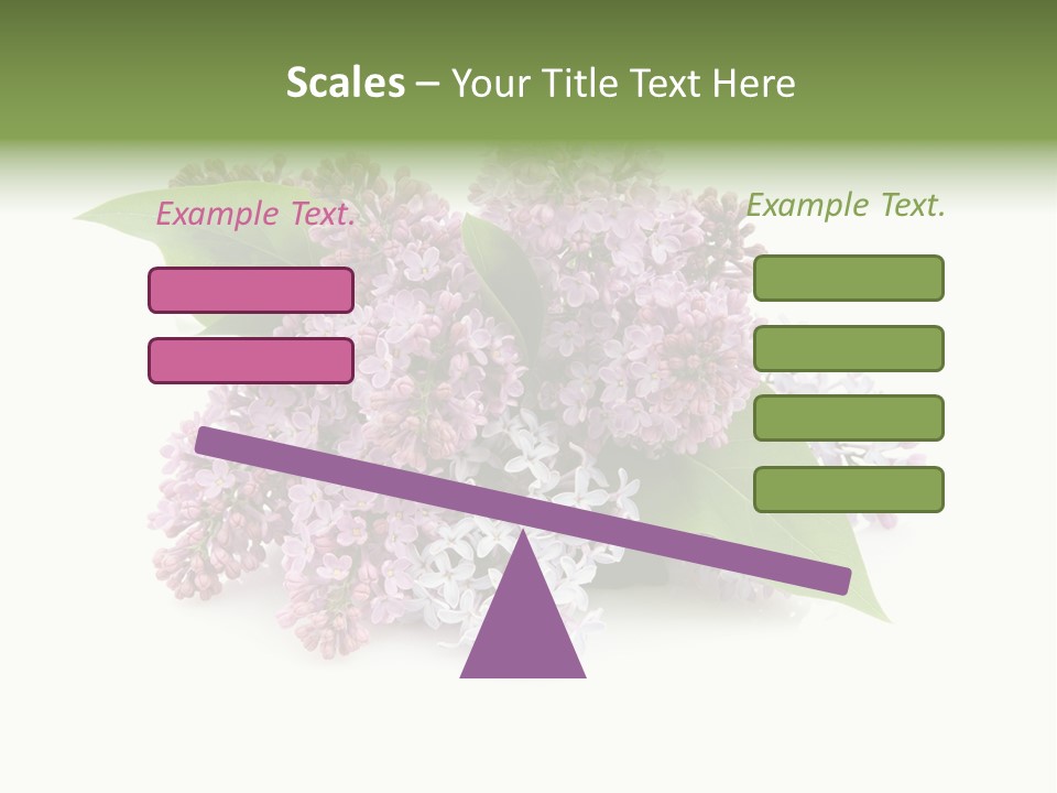 Green Lilac Purple PowerPoint Template