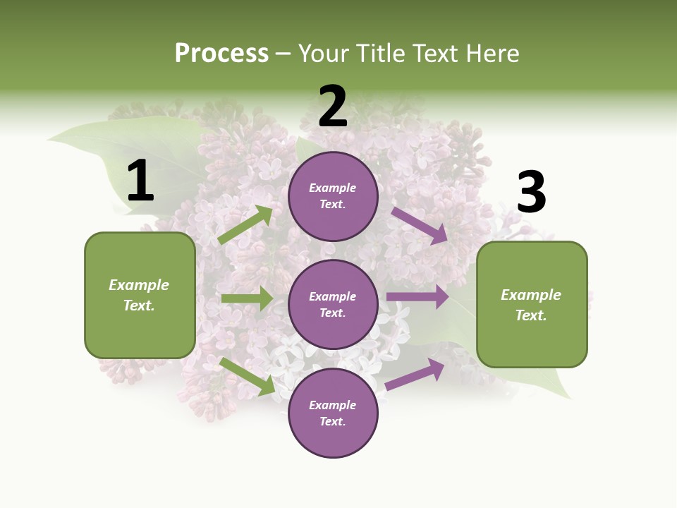 Green Lilac Purple PowerPoint Template