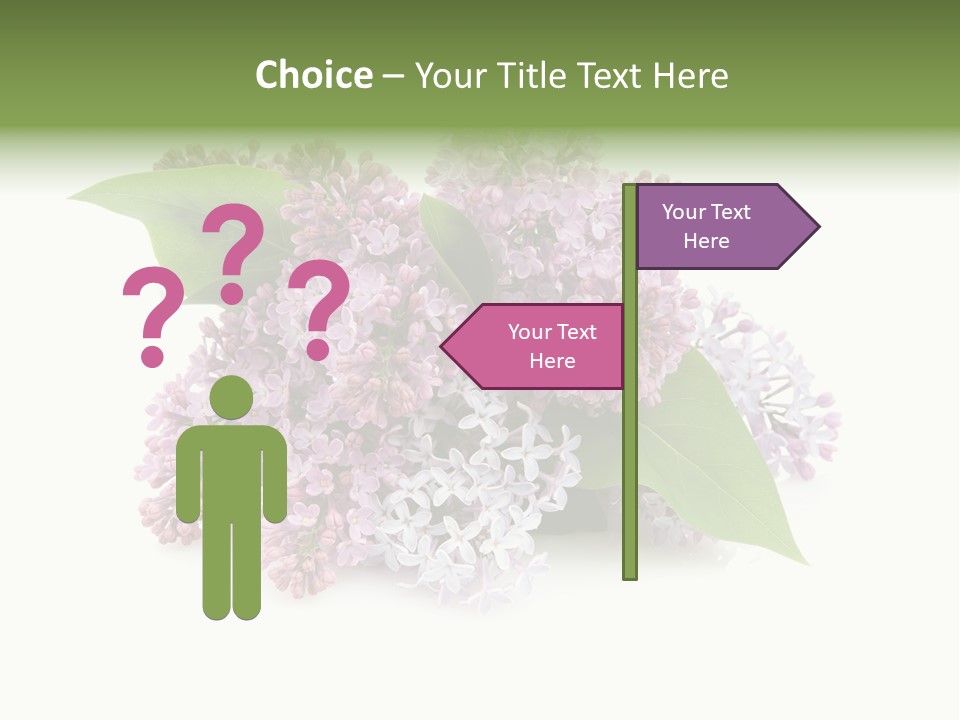 Green Lilac Purple PowerPoint Template
