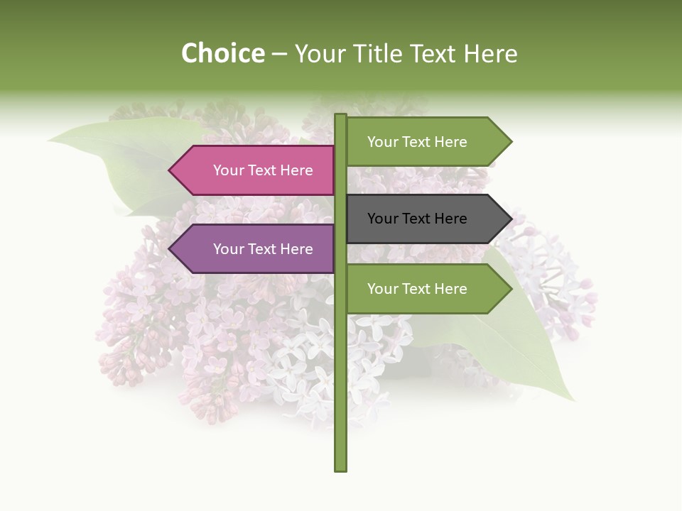 Green Lilac Purple PowerPoint Template