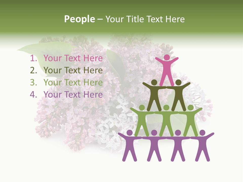 Green Lilac Purple PowerPoint Template