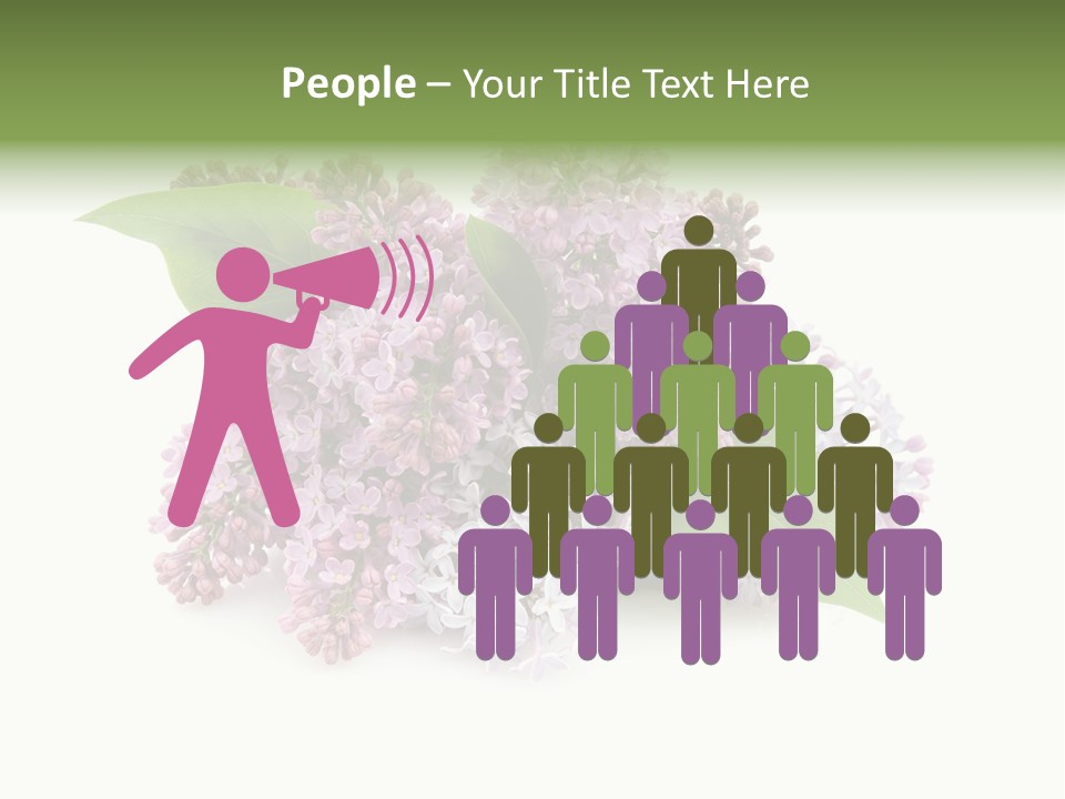 Green Lilac Purple PowerPoint Template