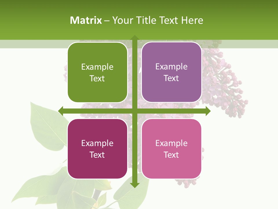 White Blossom Botanical PowerPoint Template