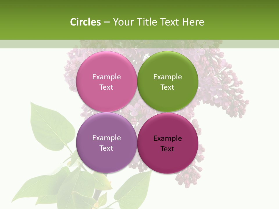 White Blossom Botanical PowerPoint Template