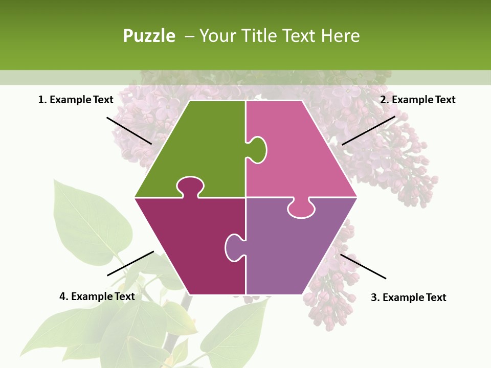 White Blossom Botanical PowerPoint Template