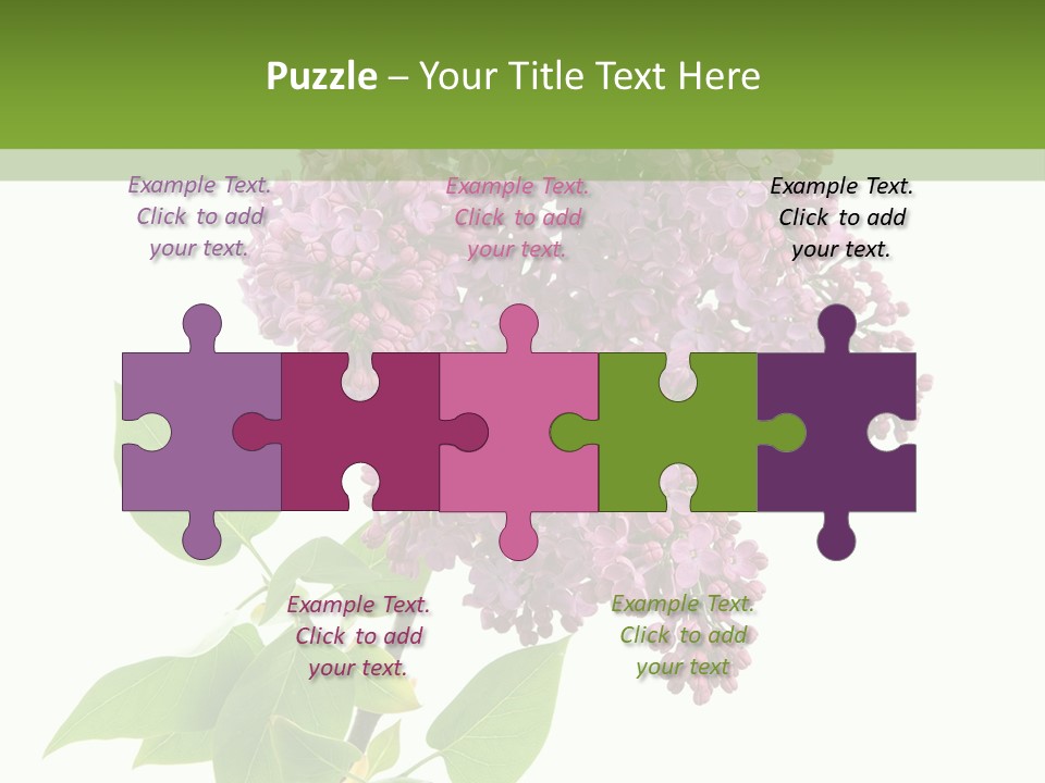 White Blossom Botanical PowerPoint Template