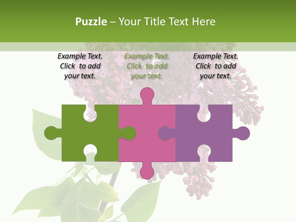 White Blossom Botanical PowerPoint Template