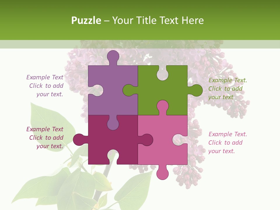 White Blossom Botanical PowerPoint Template