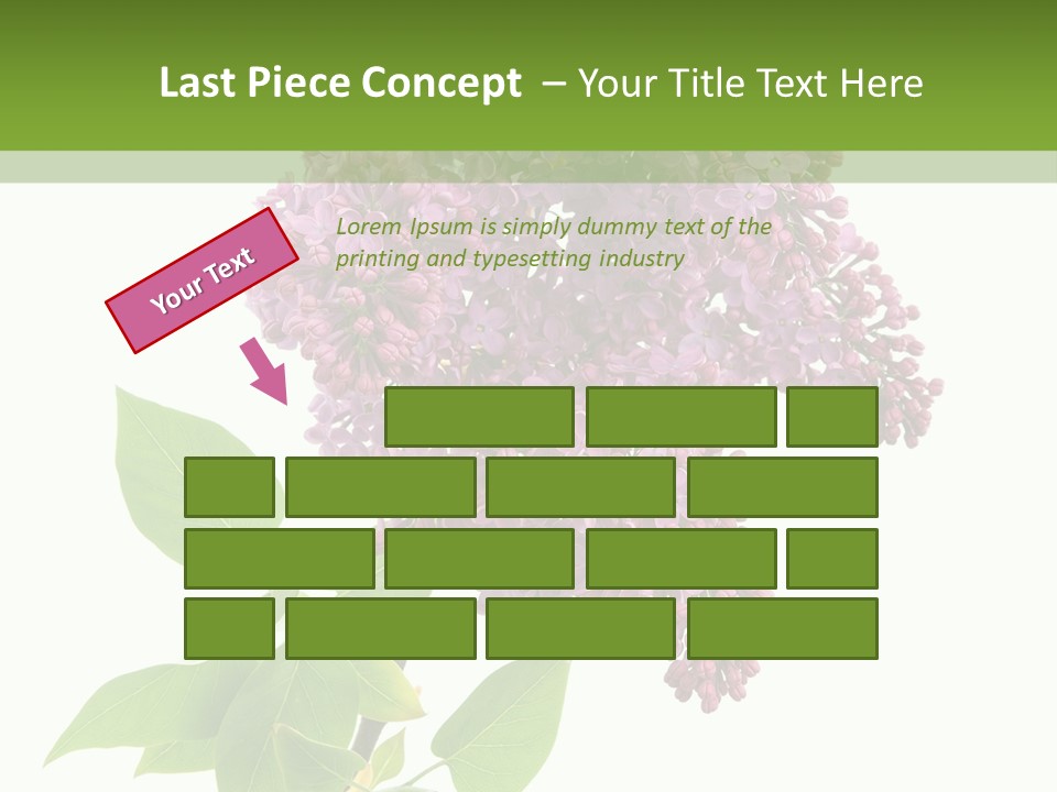 White Blossom Botanical PowerPoint Template