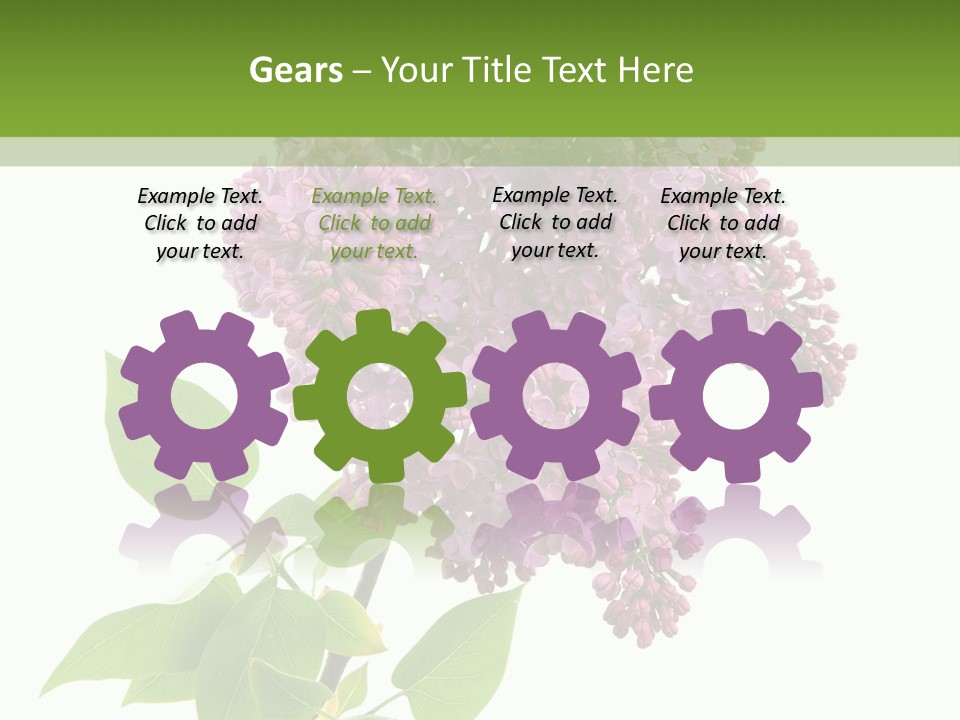 White Blossom Botanical PowerPoint Template