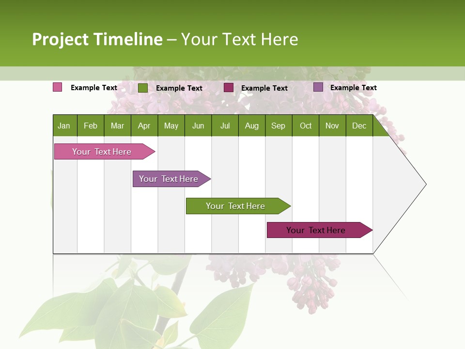 White Blossom Botanical PowerPoint Template
