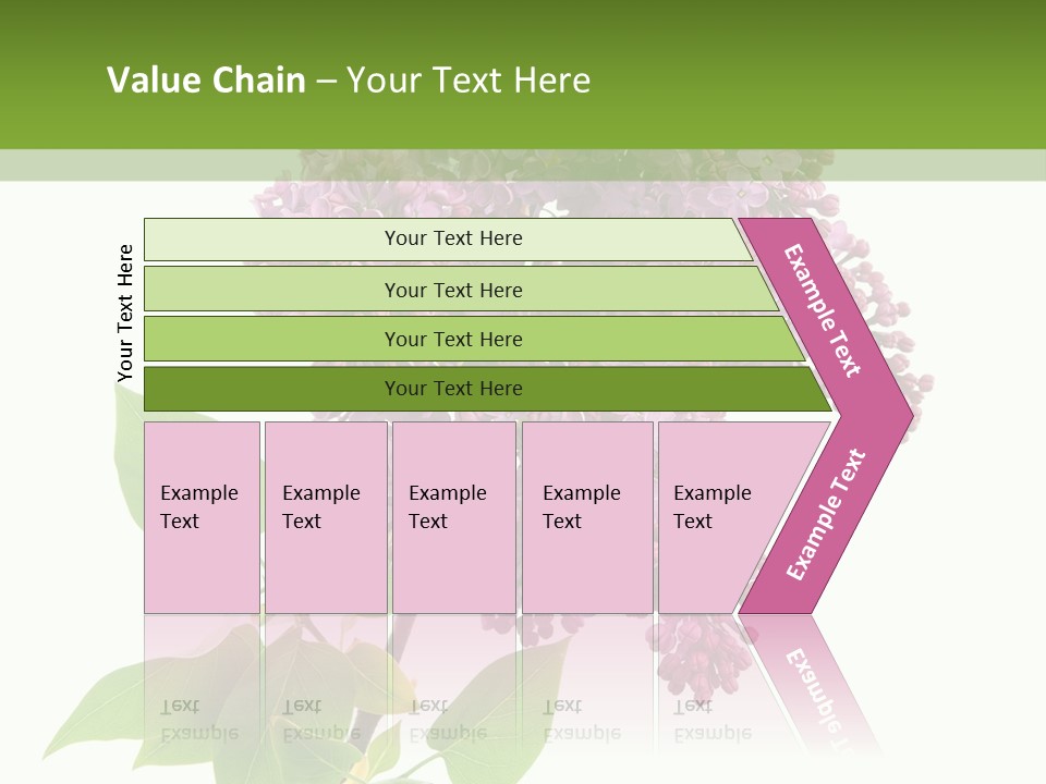 White Blossom Botanical PowerPoint Template