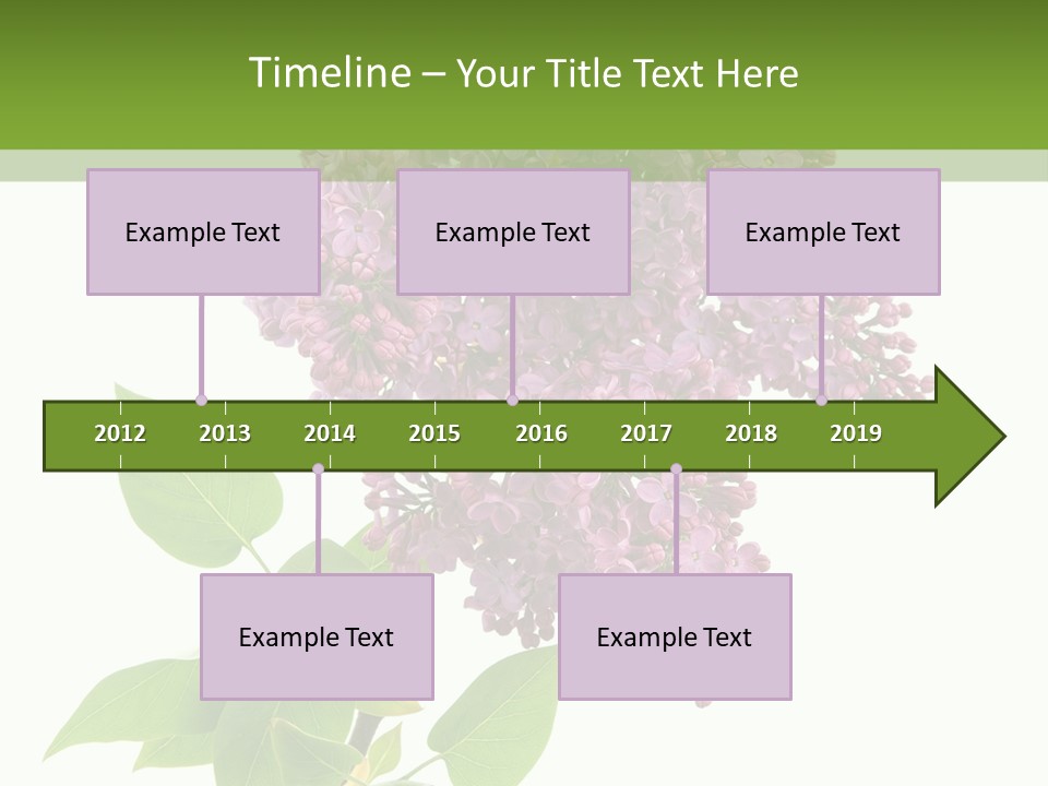 White Blossom Botanical PowerPoint Template