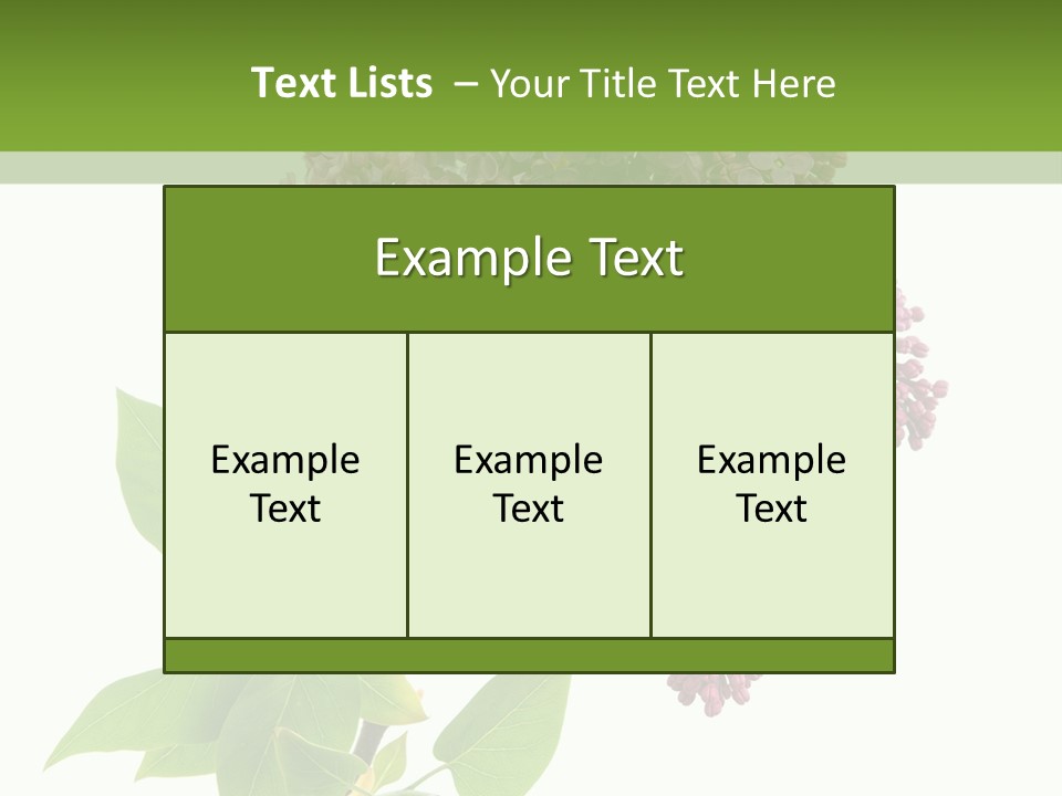 White Blossom Botanical PowerPoint Template