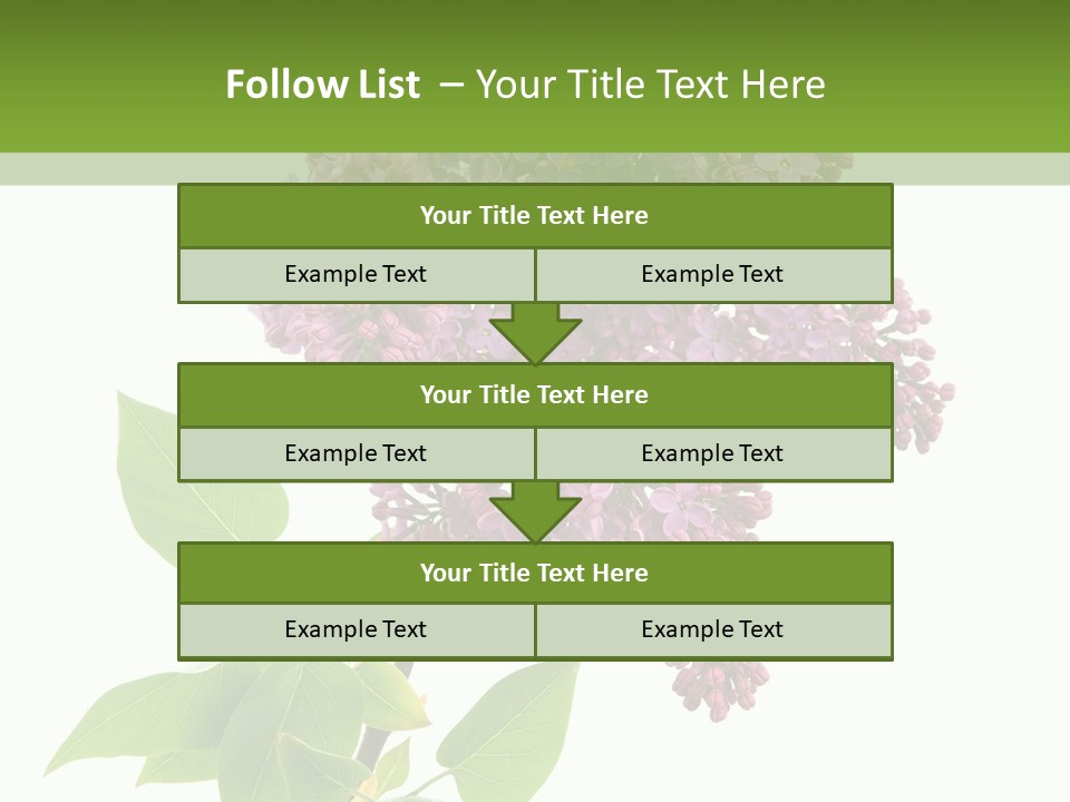 White Blossom Botanical PowerPoint Template