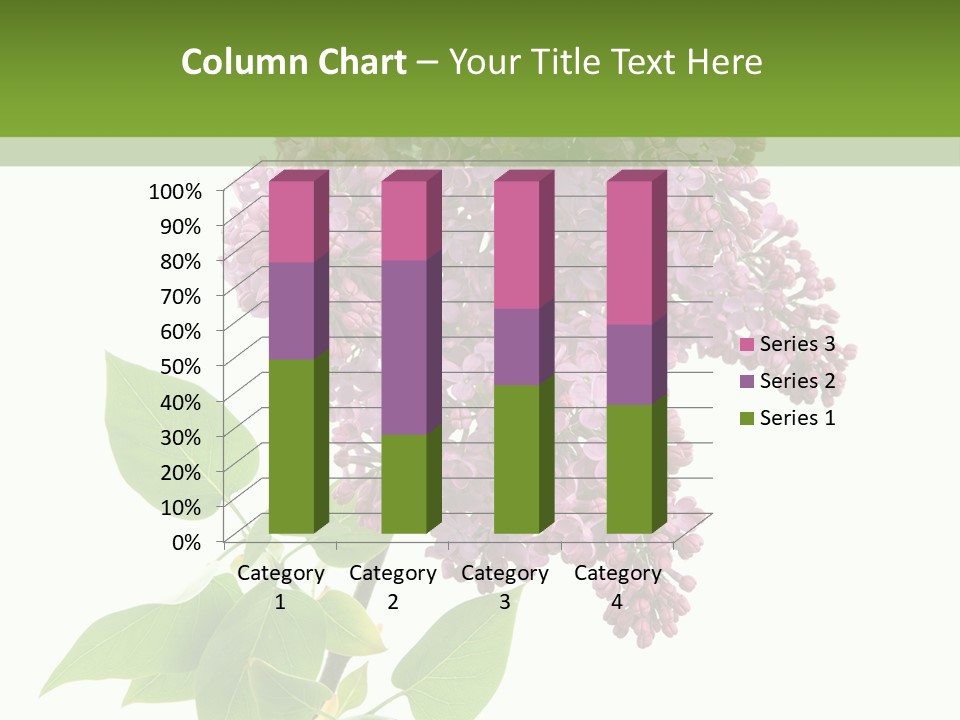 White Blossom Botanical PowerPoint Template