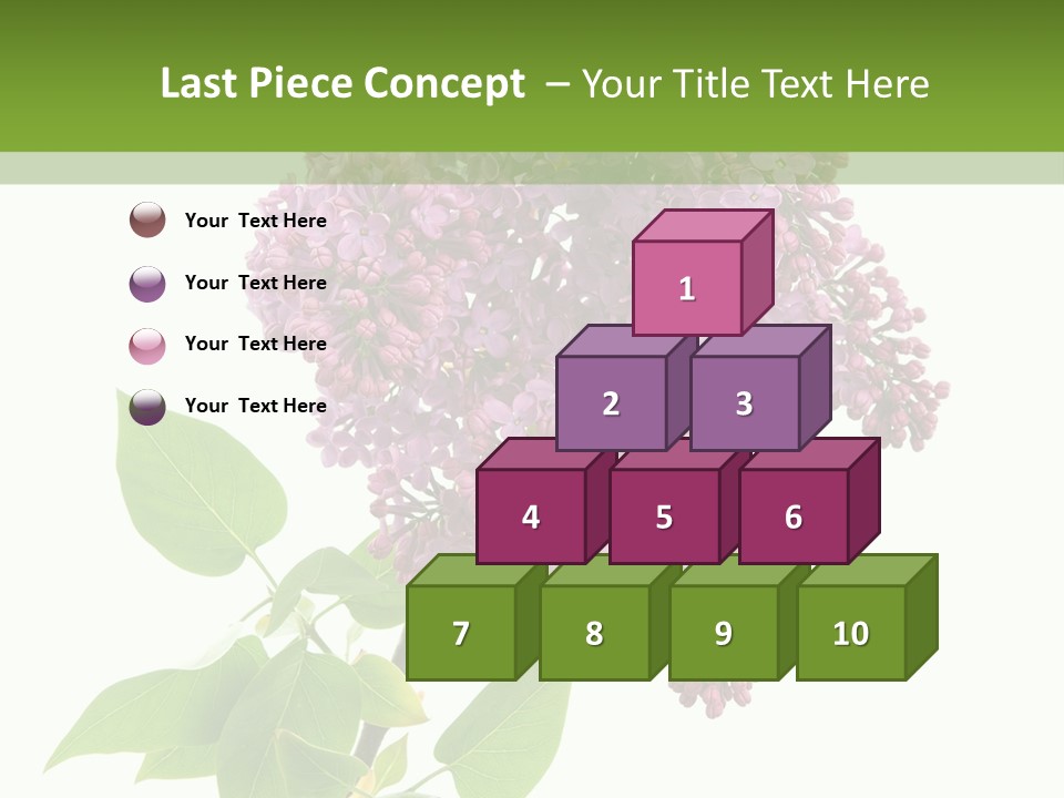 White Blossom Botanical PowerPoint Template