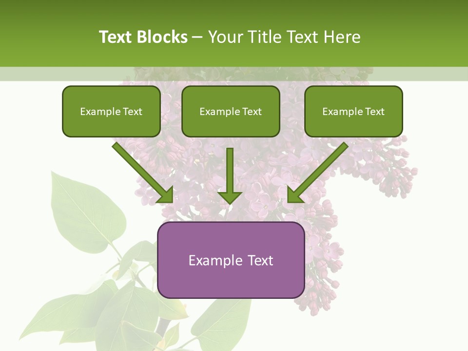 White Blossom Botanical PowerPoint Template