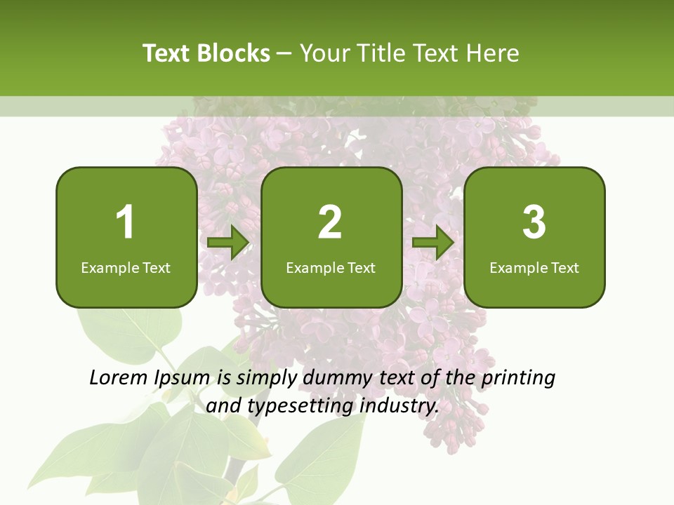 White Blossom Botanical PowerPoint Template