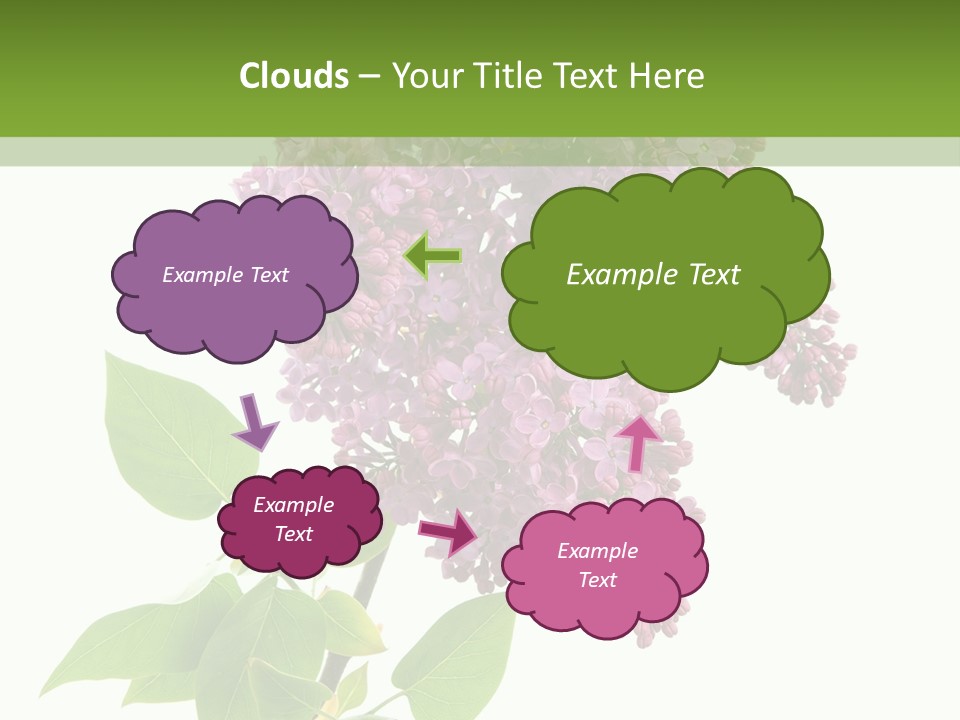 White Blossom Botanical PowerPoint Template