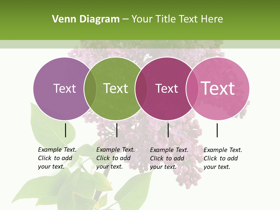 White Blossom Botanical PowerPoint Template