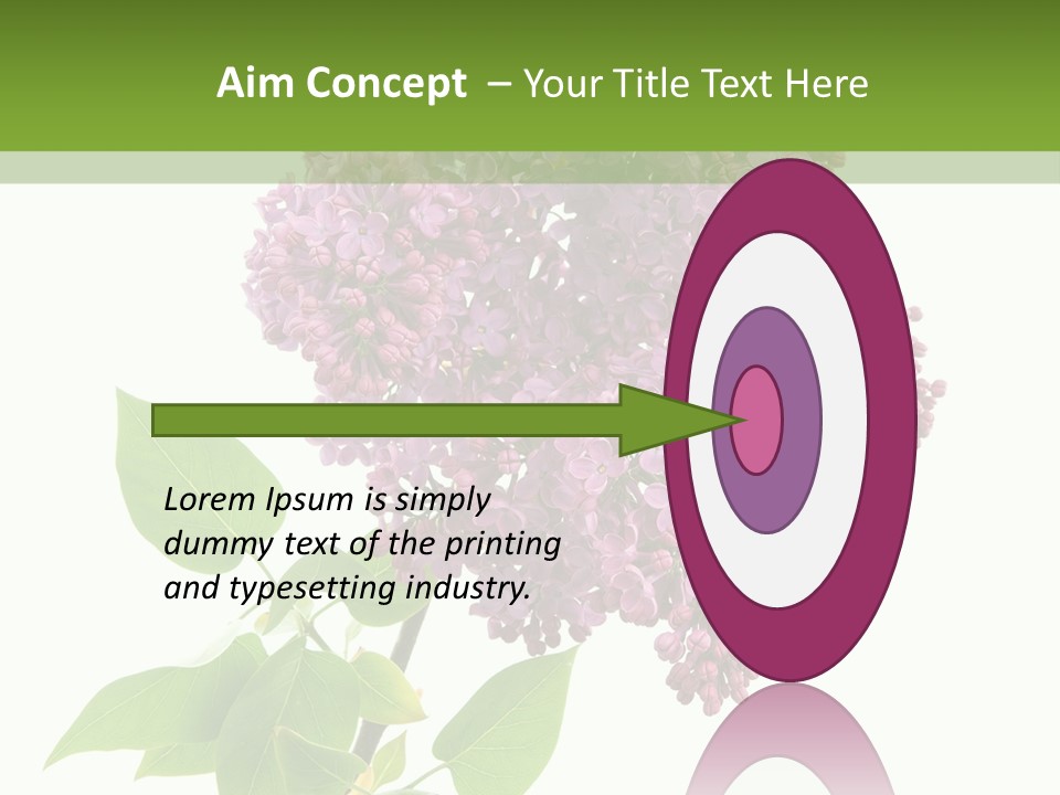 White Blossom Botanical PowerPoint Template