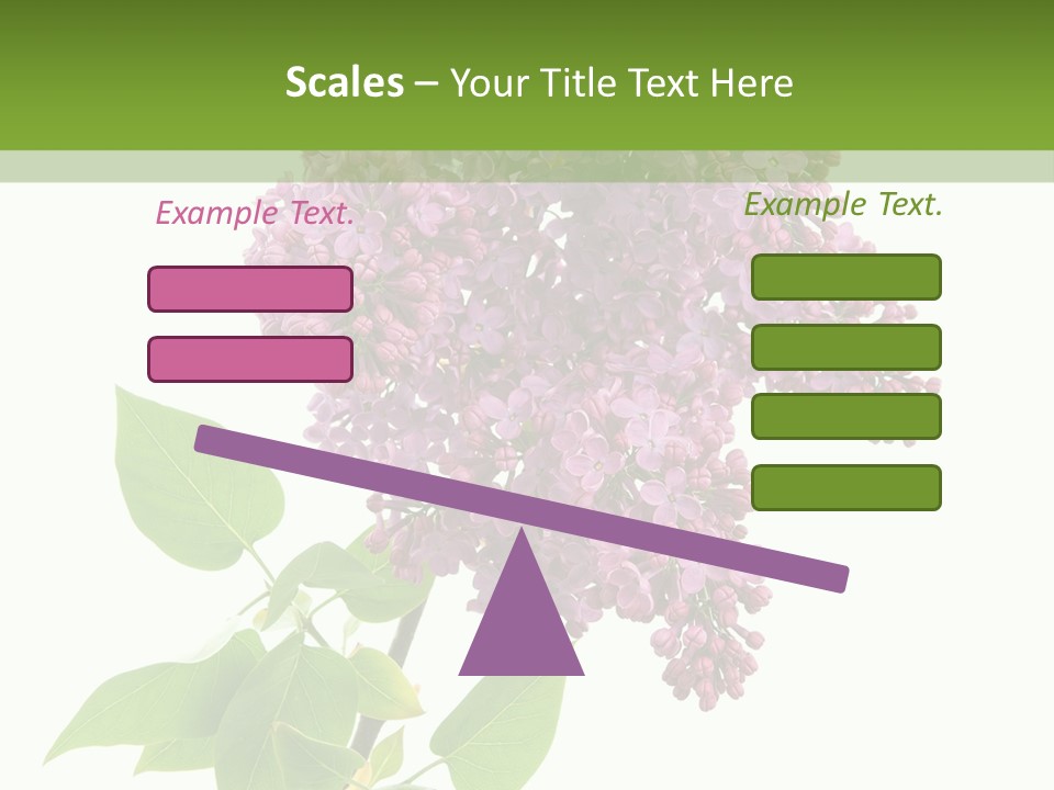 White Blossom Botanical PowerPoint Template