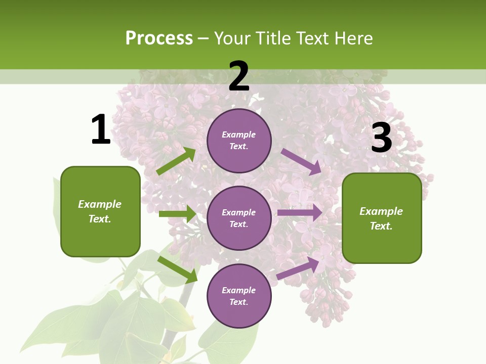 White Blossom Botanical PowerPoint Template