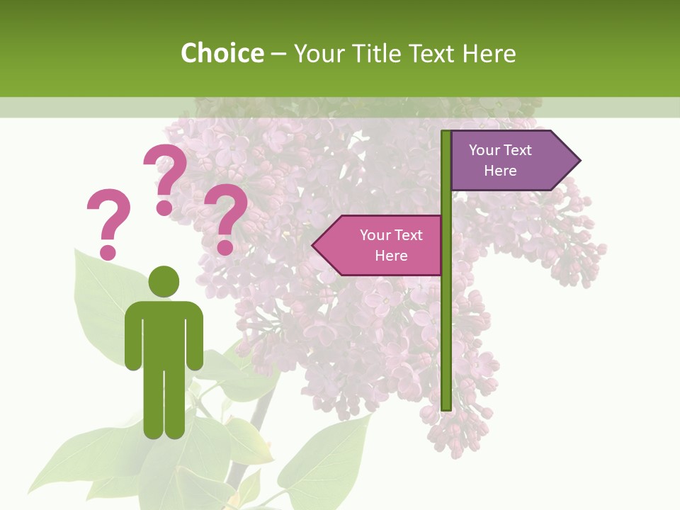 White Blossom Botanical PowerPoint Template