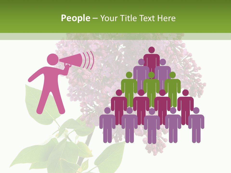 White Blossom Botanical PowerPoint Template