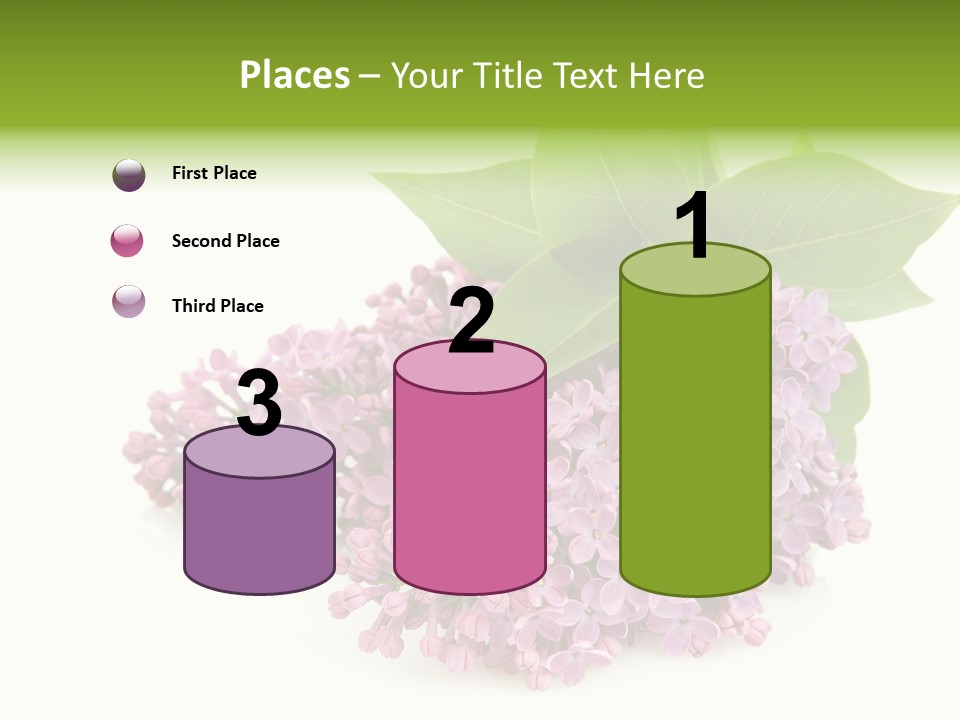 Lilac Syringe Isolated PowerPoint Template