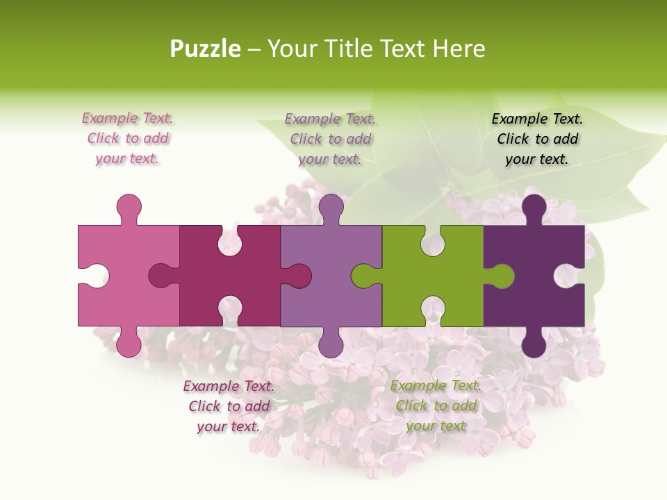 Lilac Syringe Isolated PowerPoint Template