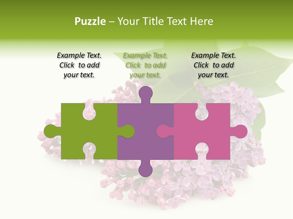 Lilac Syringe Isolated PowerPoint Template