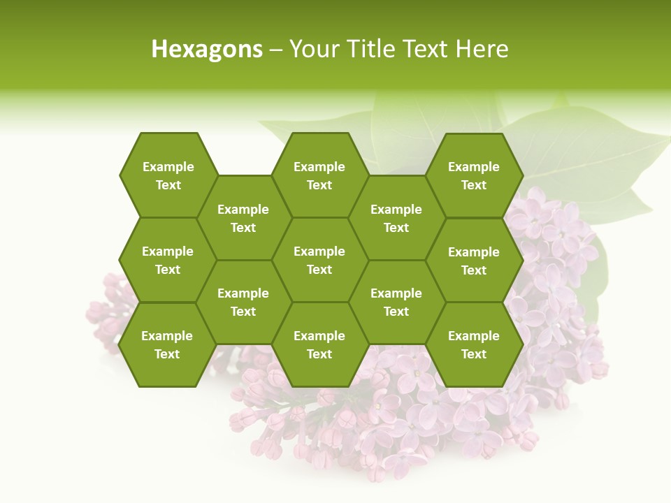 Lilac Syringe Isolated PowerPoint Template