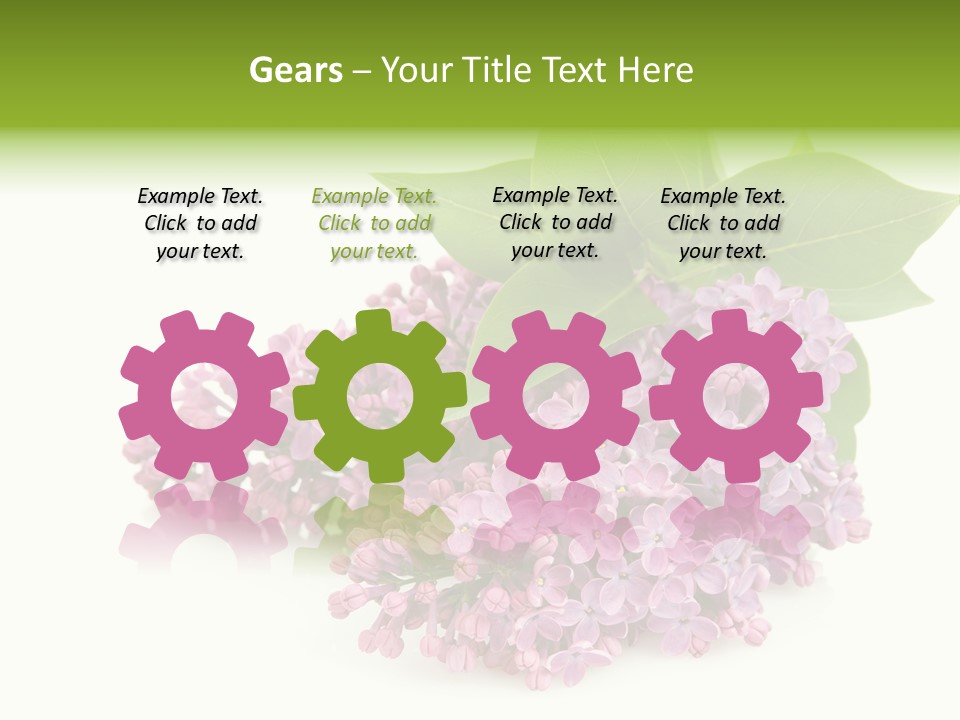 Lilac Syringe Isolated PowerPoint Template