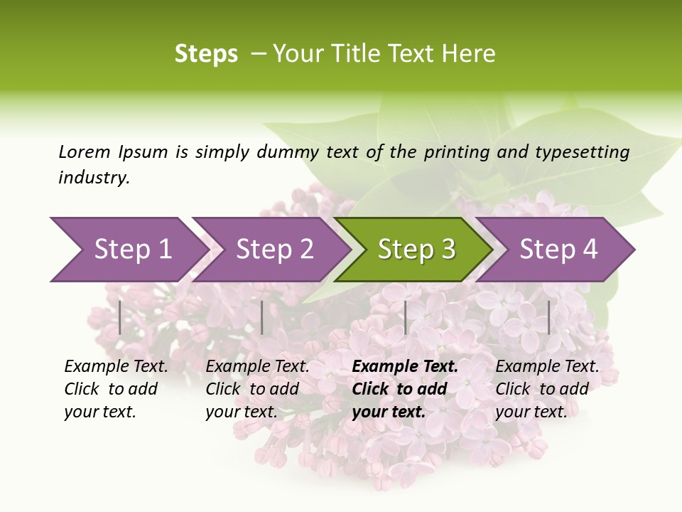 Lilac Syringe Isolated PowerPoint Template