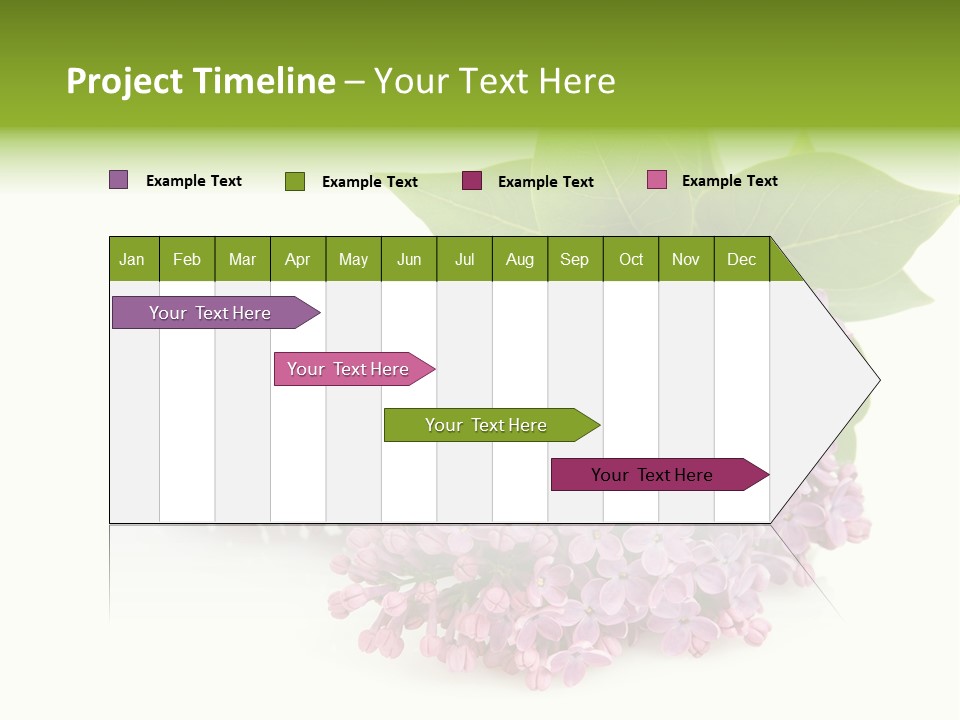 Lilac Syringe Isolated PowerPoint Template
