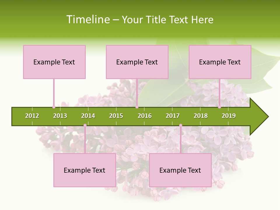 Lilac Syringe Isolated PowerPoint Template