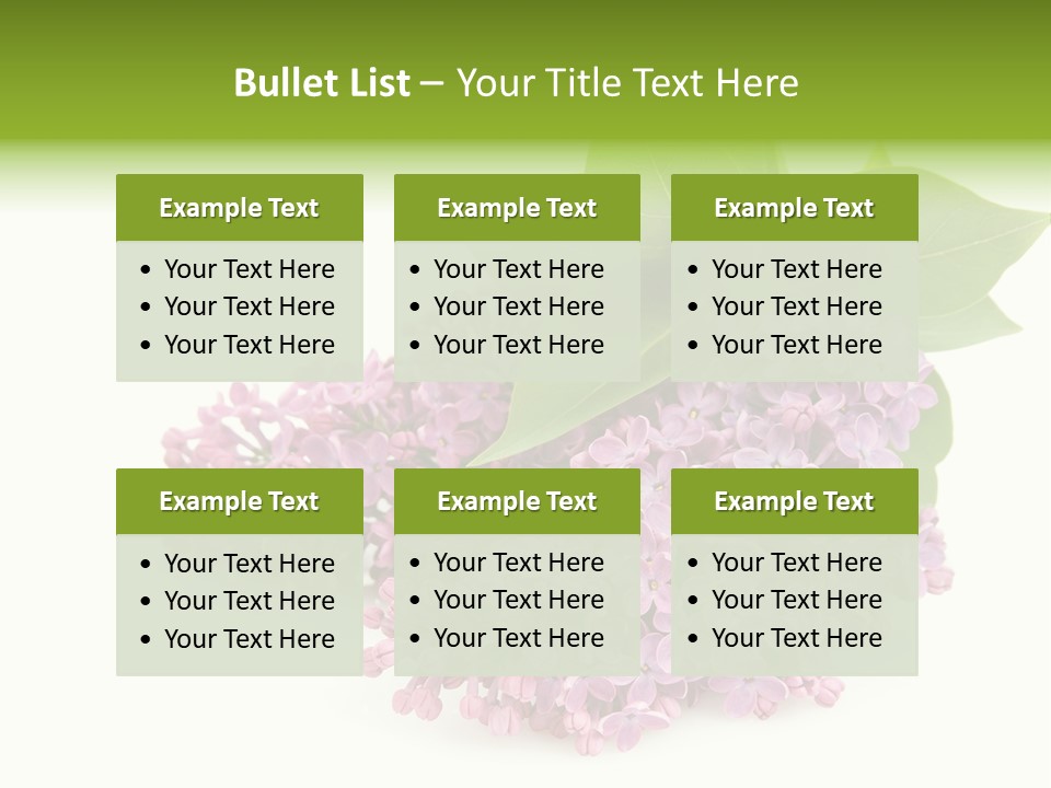 Lilac Syringe Isolated PowerPoint Template