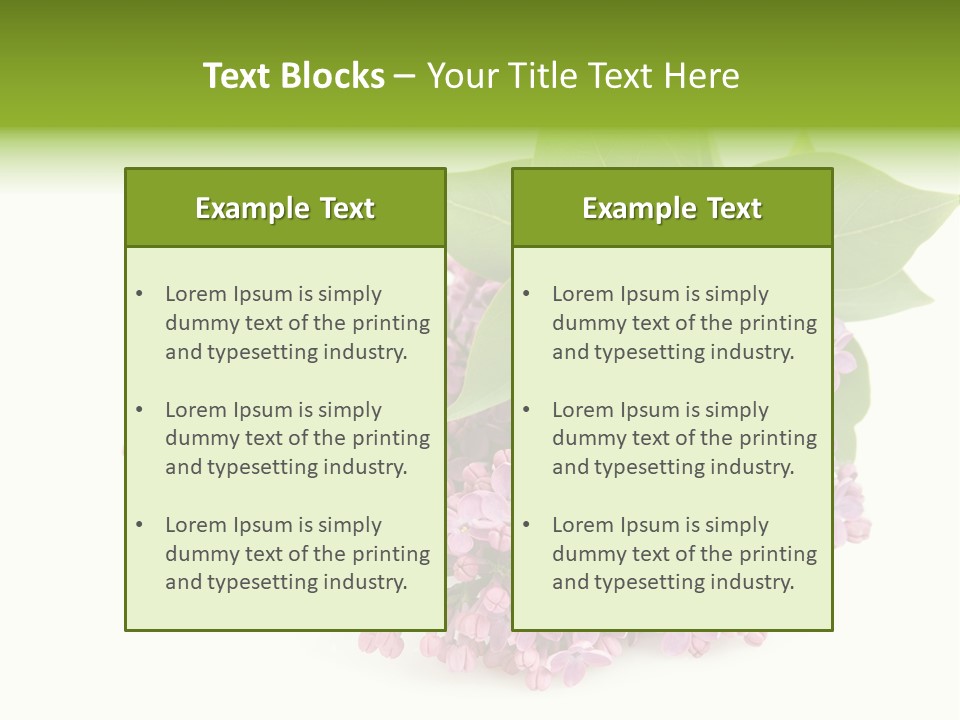Lilac Syringe Isolated PowerPoint Template