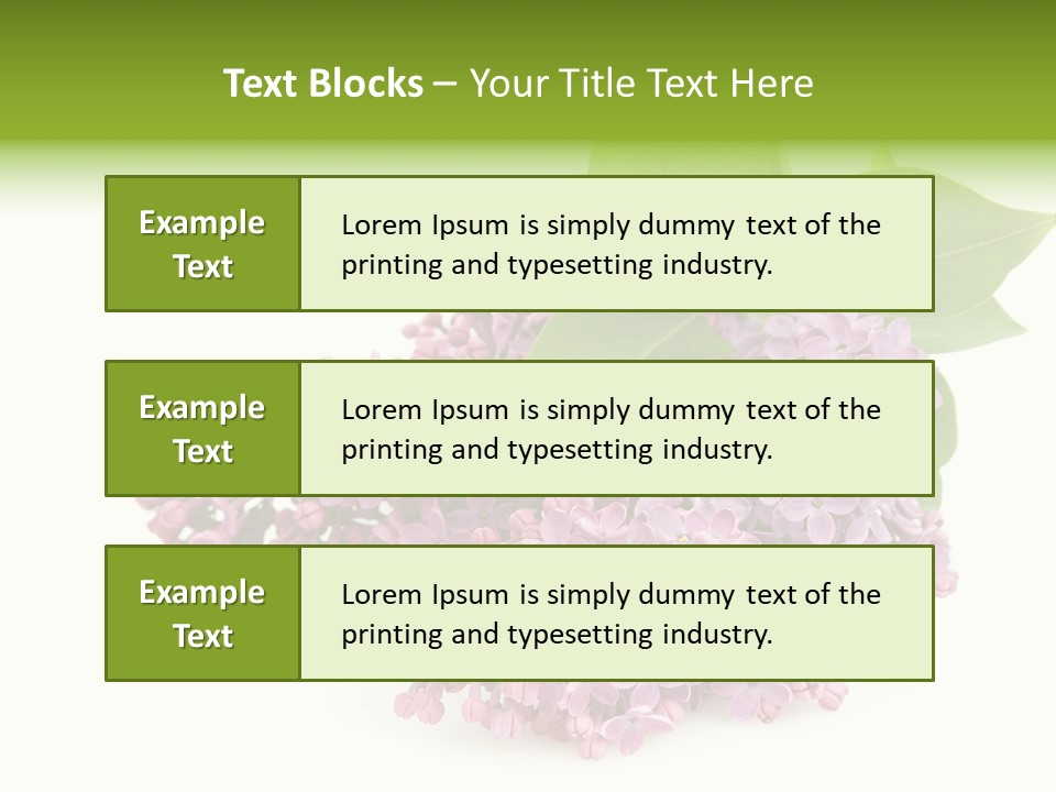 Lilac Syringe Isolated PowerPoint Template