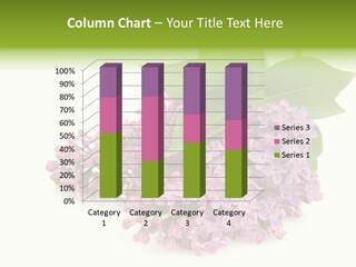 Lilac Syringe Isolated PowerPoint Template