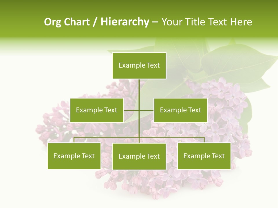 Lilac Syringe Isolated PowerPoint Template