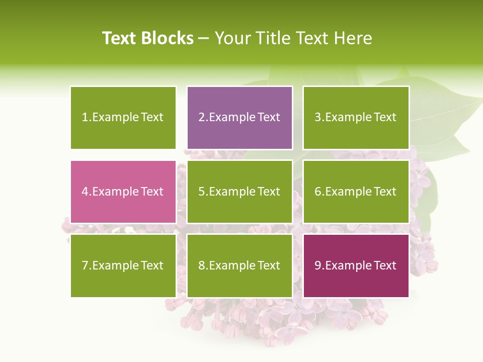 Lilac Syringe Isolated PowerPoint Template