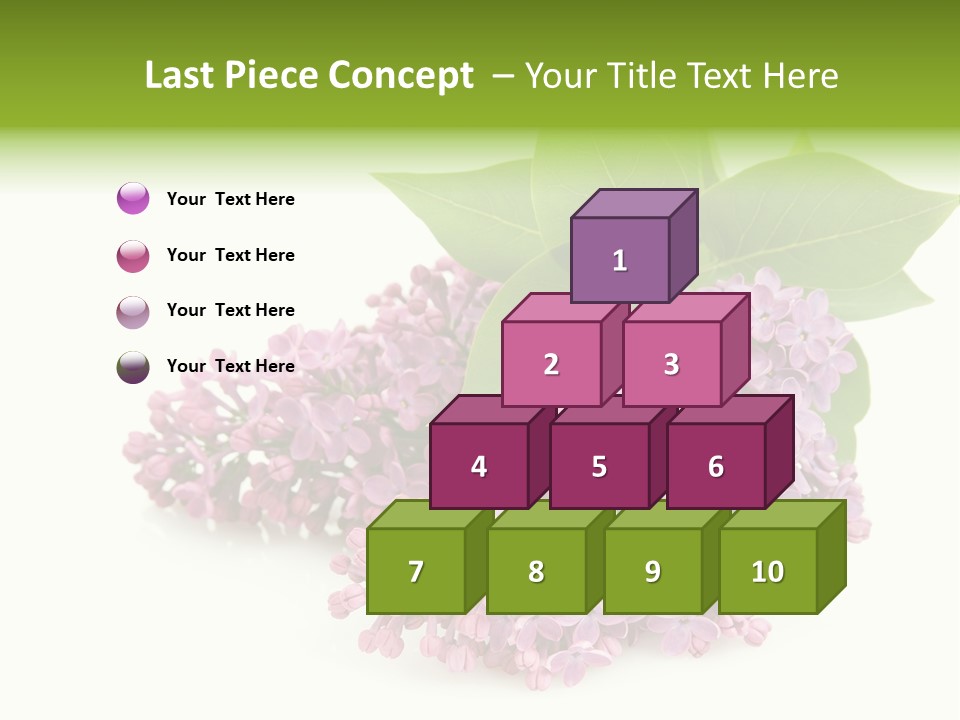 Lilac Syringe Isolated PowerPoint Template