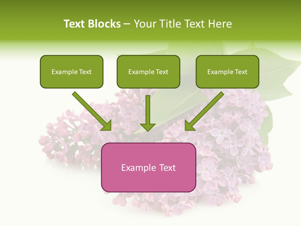 Lilac Syringe Isolated PowerPoint Template