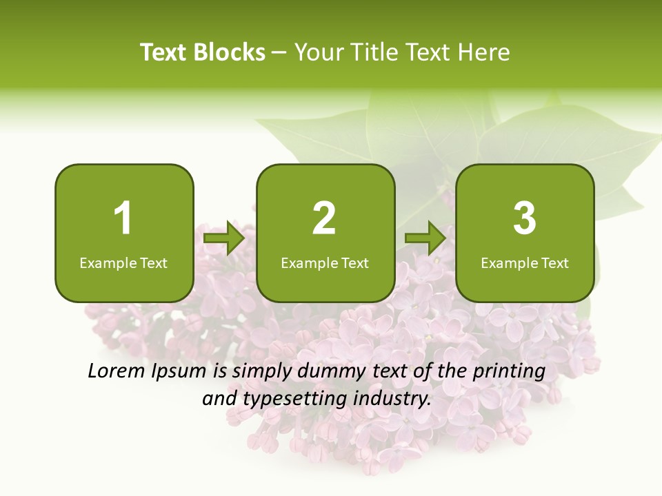 Lilac Syringe Isolated PowerPoint Template