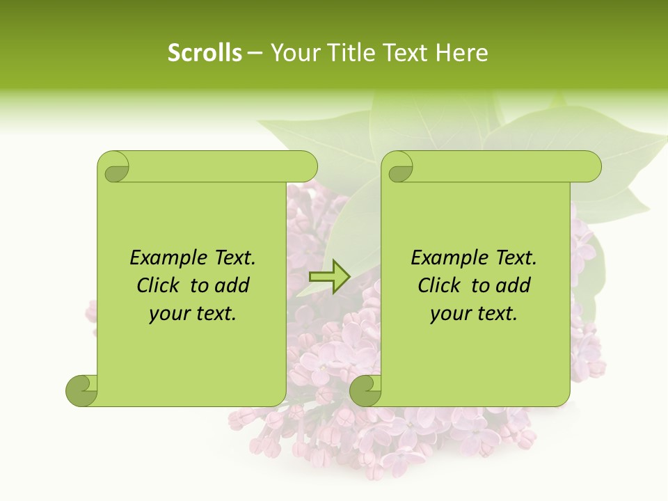 Lilac Syringe Isolated PowerPoint Template