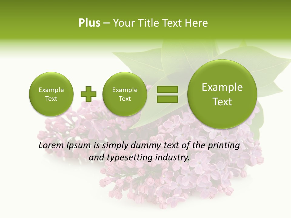 Lilac Syringe Isolated PowerPoint Template