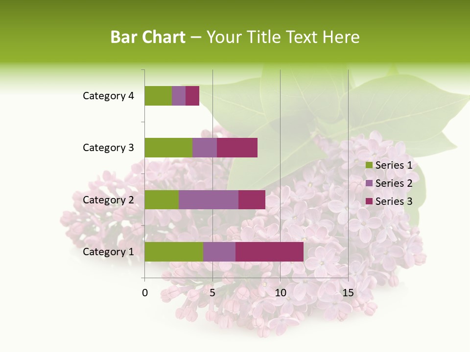 Lilac Syringe Isolated PowerPoint Template